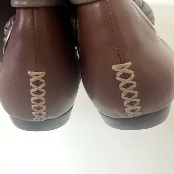 VTG Y2K B Makowsky FREBAY Leather Mocha Mouse Boho Buckle Slouch Boots SZ 7.5W - Picture 9 of 12